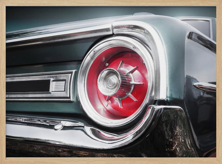 American classic car Galaxie 500 1964 Rear - Stretched Canvas, Poster or Fine Art Print I Heart Wall Art
