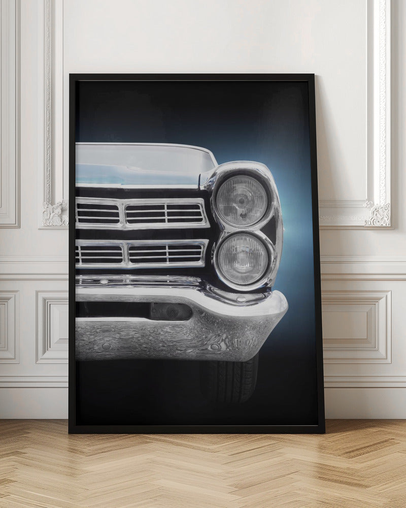 American classic car Galaxie 500 1967 Front - Stretched Canvas, Poster or Fine Art Print I Heart Wall Art