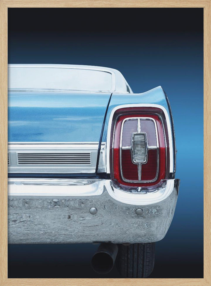 American classic car Galaxie 500 1967 Rear - Stretched Canvas, Poster or Fine Art Print I Heart Wall Art