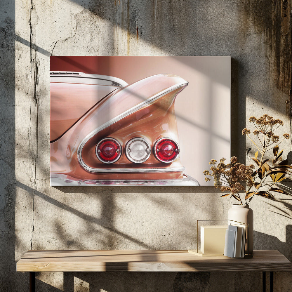 American classic car Impala 1958 Sport Coupe - Stretched Canvas, Poster or Fine Art Print I Heart Wall Art
