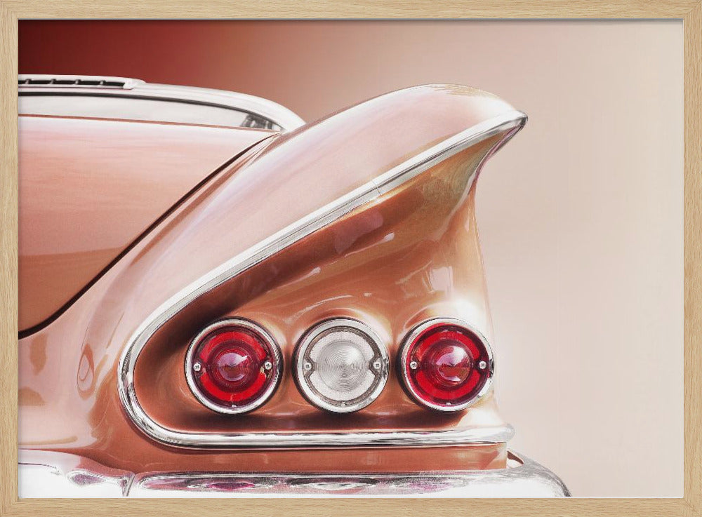 American classic car Impala 1958 Sport Coupe - Stretched Canvas, Poster or Fine Art Print I Heart Wall Art