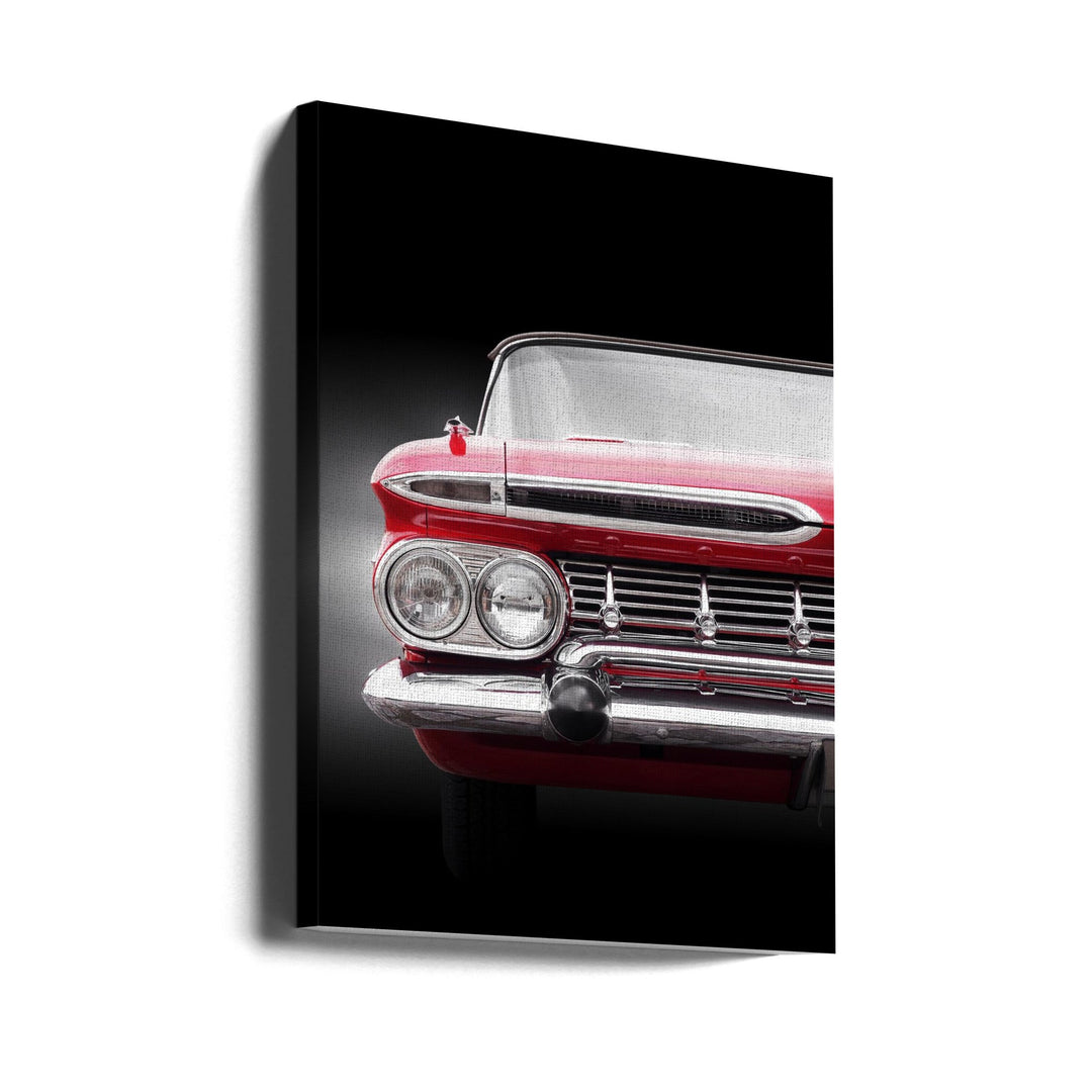 American classic car Impala 1959 Convertible - Stretched Canvas, Poster or Fine Art Print I Heart Wall Art