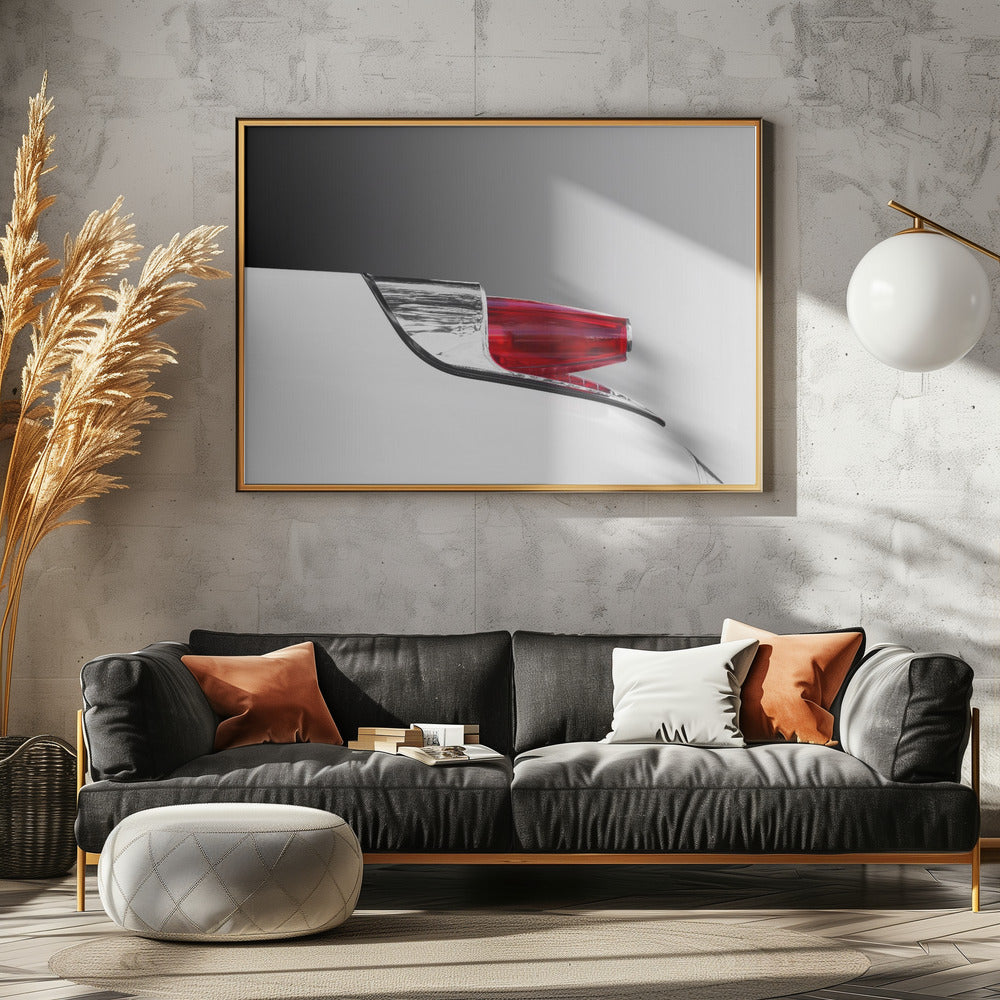 American classic car Monterey 1962 taillight abstract - Stretched Canvas, Poster or Fine Art Print I Heart Wall Art