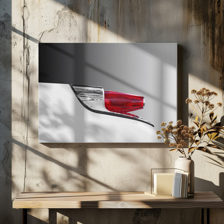 American classic car Monterey 1962 taillight abstract - Stretched Canvas, Poster or Fine Art Print I Heart Wall Art
