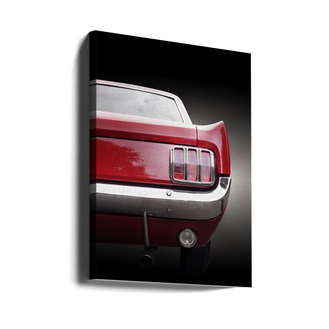 American classic car Mustang 1966 Coupe - Stretched Canvas, Poster or Fine Art Print I Heart Wall Art