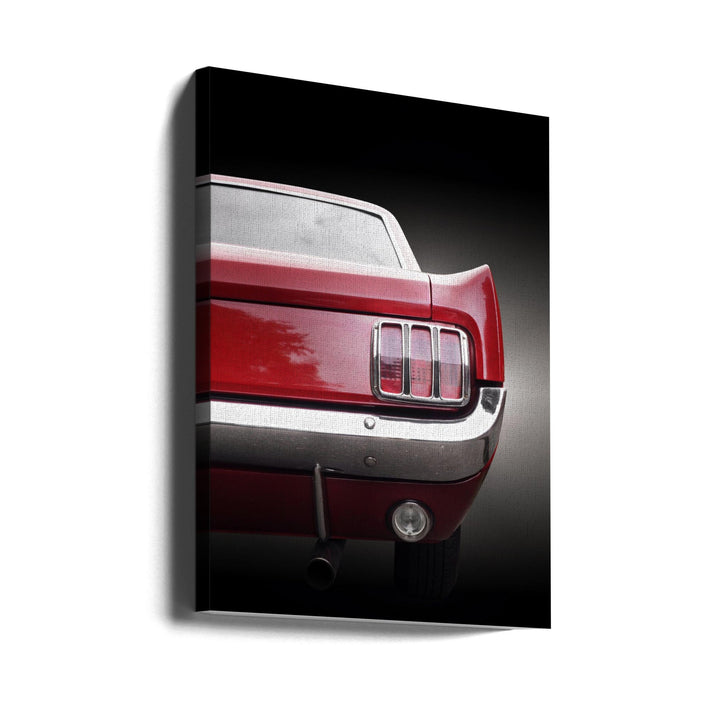 American classic car Mustang 1966 Coupe - Stretched Canvas, Poster or Fine Art Print I Heart Wall Art