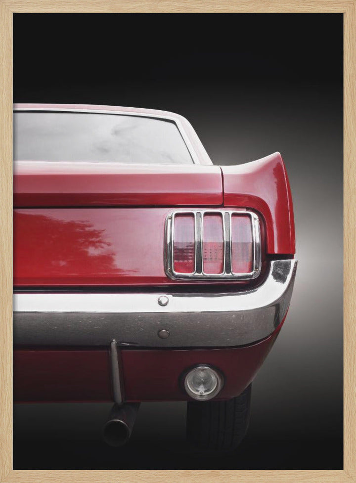 American classic car Mustang 1966 Coupe - Stretched Canvas, Poster or Fine Art Print I Heart Wall Art