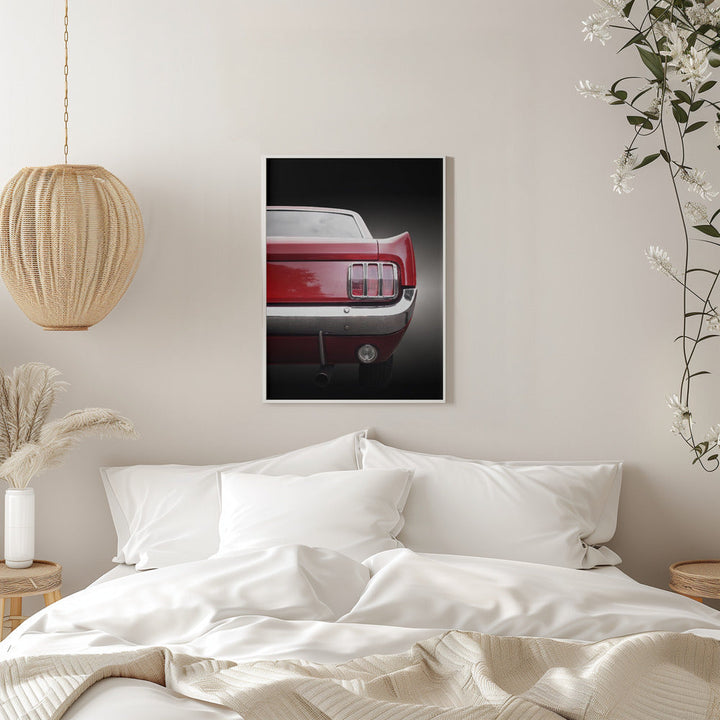 American classic car Mustang 1966 Coupe - Stretched Canvas, Poster or Fine Art Print I Heart Wall Art