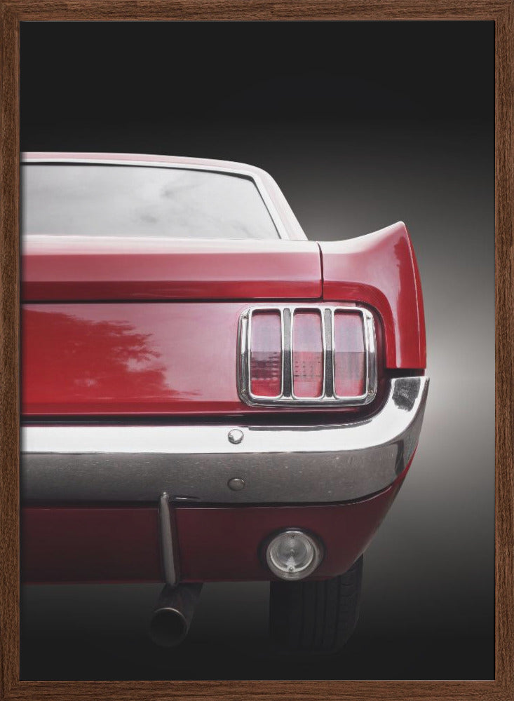 American classic car Mustang 1966 Coupe - Stretched Canvas, Poster or Fine Art Print I Heart Wall Art