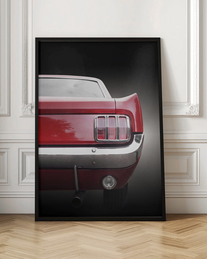 American classic car Mustang 1966 Coupe - Stretched Canvas, Poster or Fine Art Print I Heart Wall Art