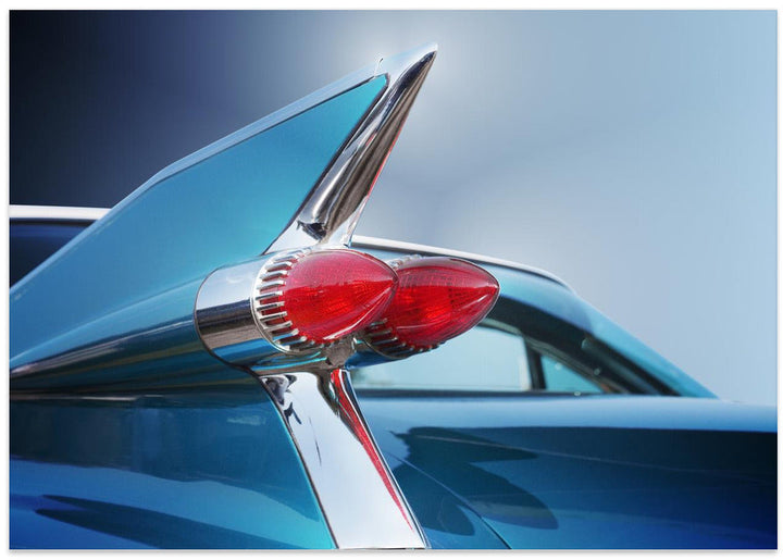 American classic car Sedan Deville 1959 Rear - Stretched Canvas, Poster or Fine Art Print I Heart Wall Art