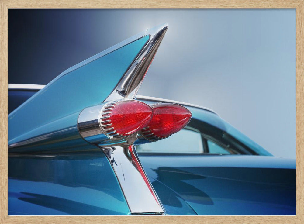 American classic car Sedan Deville 1959 Rear - Stretched Canvas, Poster or Fine Art Print I Heart Wall Art