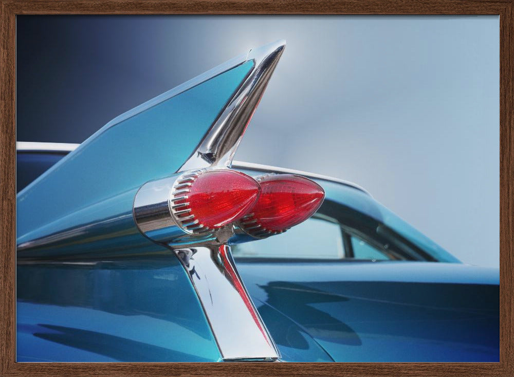 American classic car Sedan Deville 1959 Rear - Stretched Canvas, Poster or Fine Art Print I Heart Wall Art