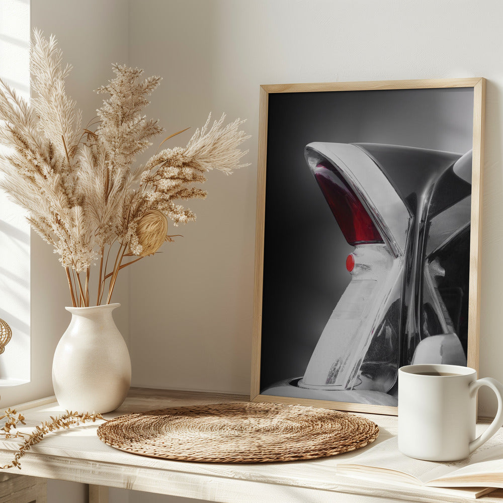 American classic car Special 1956 tail fin abstract - Stretched Canvas, Poster or Fine Art Print I Heart Wall Art