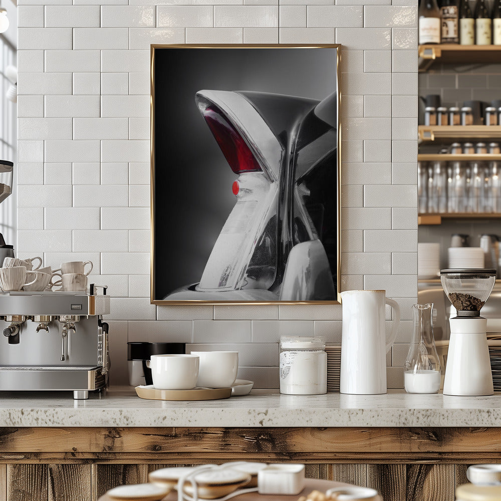 American classic car Special 1956 tail fin abstract - Stretched Canvas, Poster or Fine Art Print I Heart Wall Art