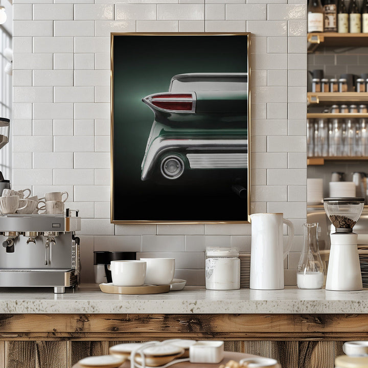 American classic car Super 88 1960 Holiday - Stretched Canvas, Poster or Fine Art Print I Heart Wall Art