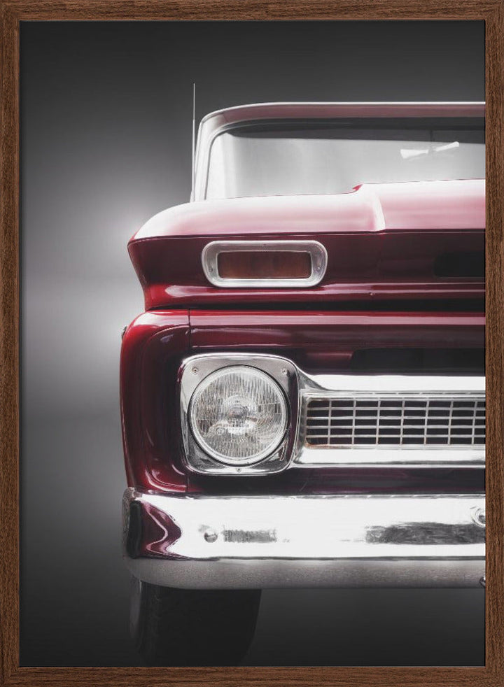 American Pickup truck C20 1966 Custom - Stretched Canvas, Poster or Fine Art Print I Heart Wall Art