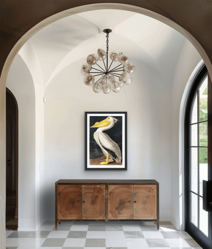 American White Pelican from Birds of America (1827) by John James Audubon - Stretched Canvas or Framed Fine Art Print - I Heart Wall Art - Poster Print, Canvas Print or Framed Art Print