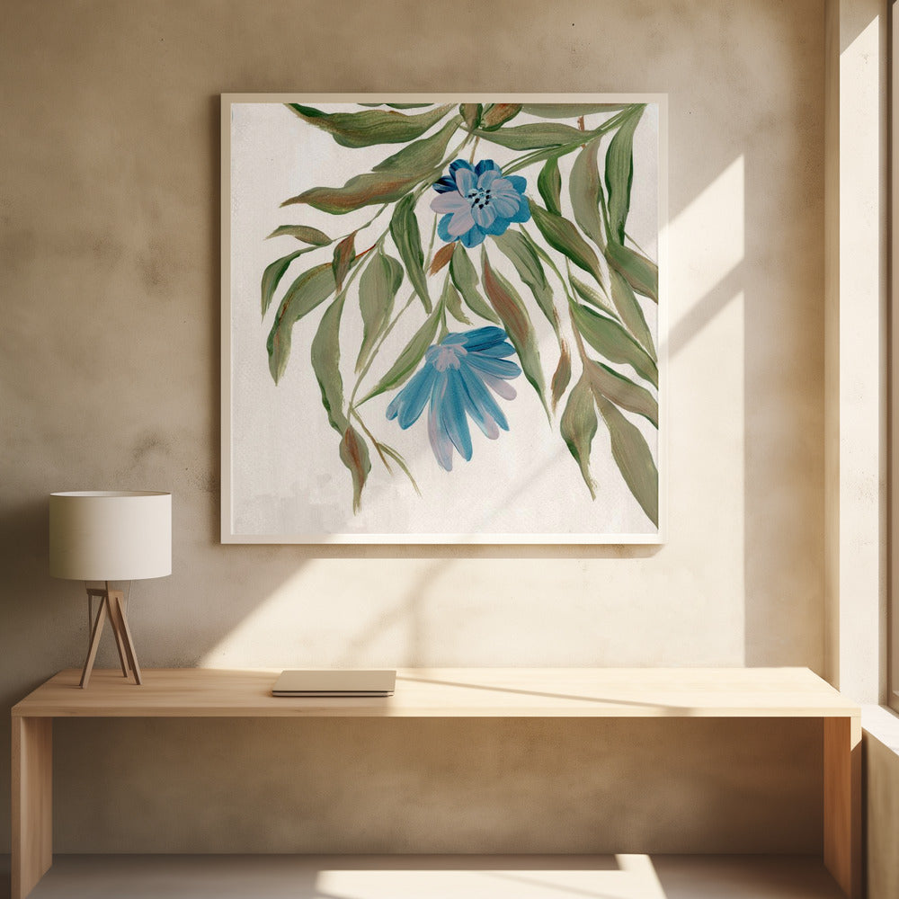 Amour l - Square Stretched Canvas, Poster or Fine Art Print I Heart Wall Art