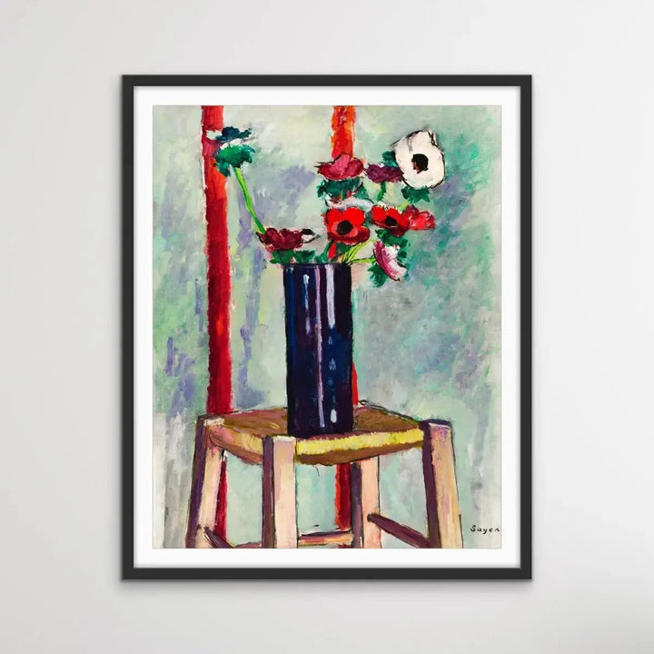 Anenomes by Henry Lyman Sayen - Print Of Original Painting - I Heart Wall Art - Poster Print, Canvas Print or Framed Art Print