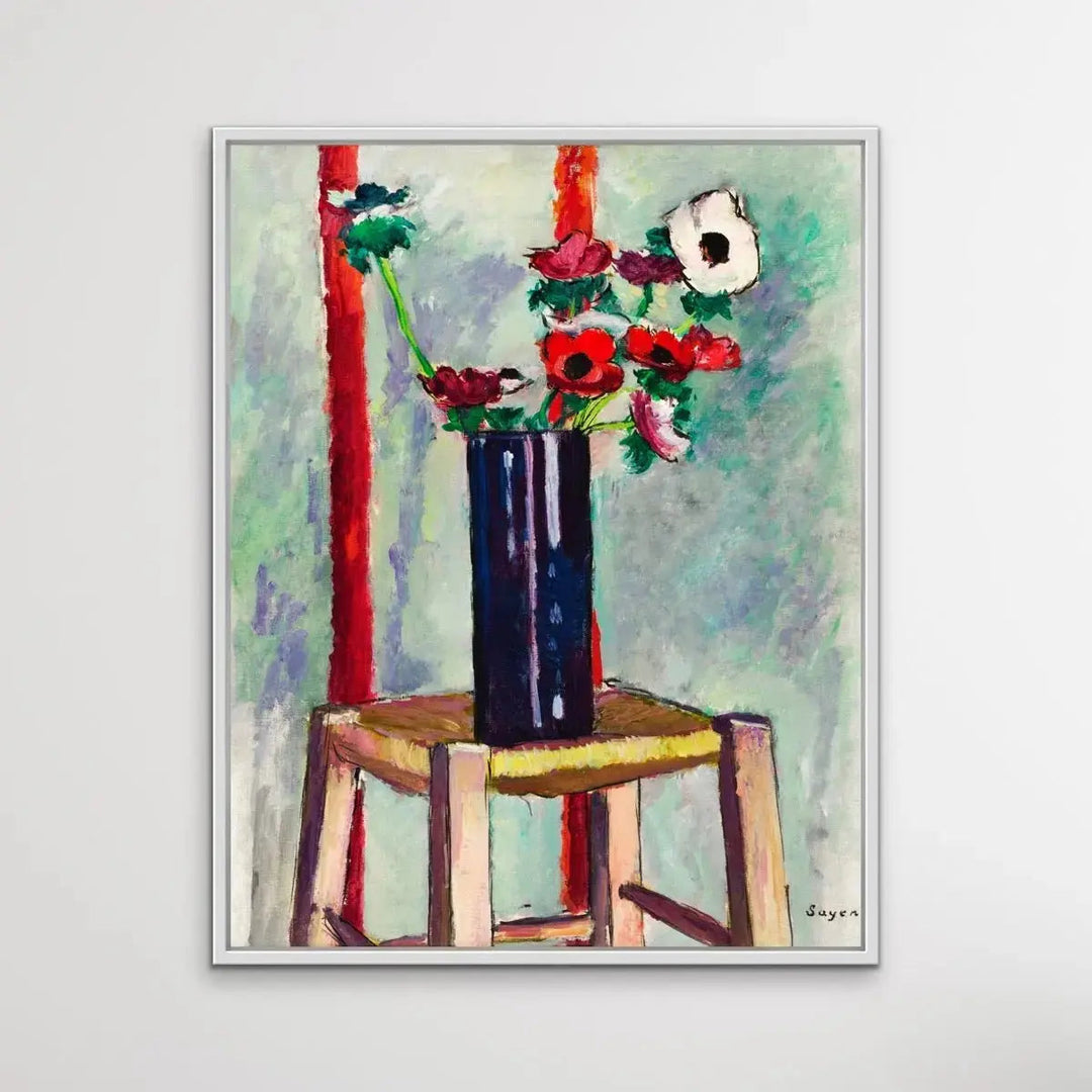 Anenomes by Henry Lyman Sayen - Print Of Original Painting - I Heart Wall Art - Poster Print, Canvas Print or Framed Art Print
