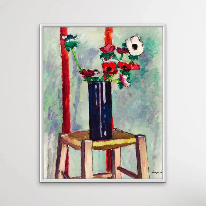 Anenomes by Henry Lyman Sayen - Print Of Original Painting - I Heart Wall Art - Poster Print, Canvas Print or Framed Art Print