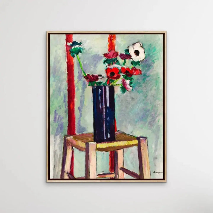 Anenomes by Henry Lyman Sayen - Print Of Original Painting - I Heart Wall Art - Poster Print, Canvas Print or Framed Art Print