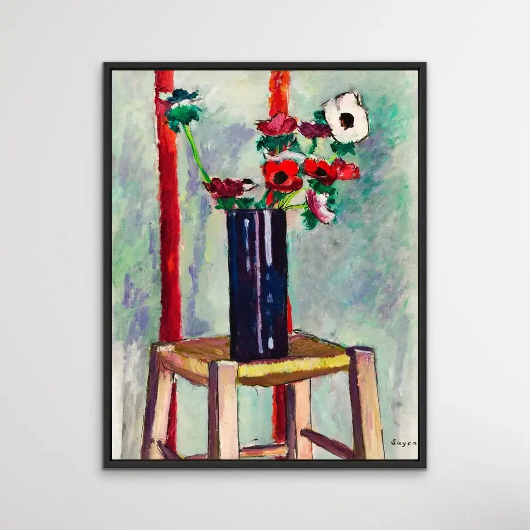 Anenomes by Henry Lyman Sayen - Print Of Original Painting - I Heart Wall Art - Poster Print, Canvas Print or Framed Art Print