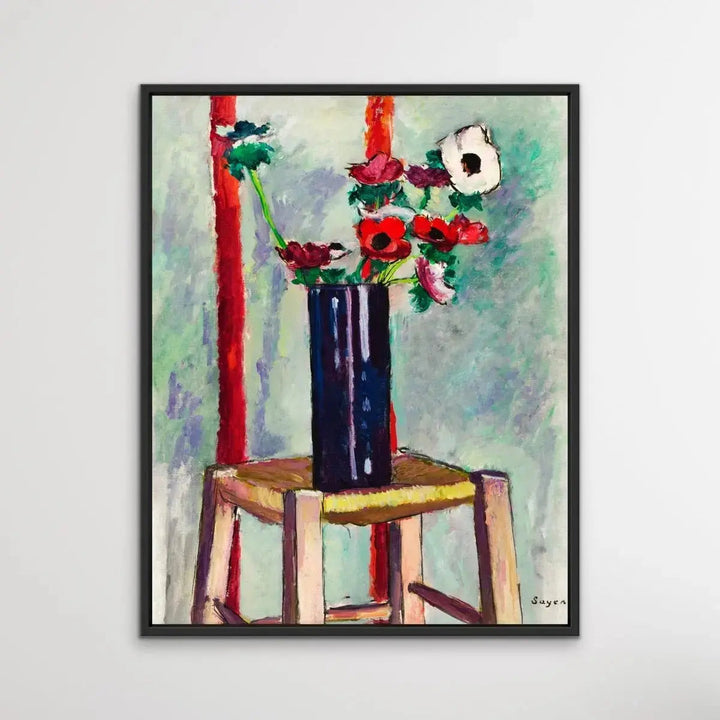 Anenomes by Henry Lyman Sayen - Print Of Original Painting - I Heart Wall Art - Poster Print, Canvas Print or Framed Art Print