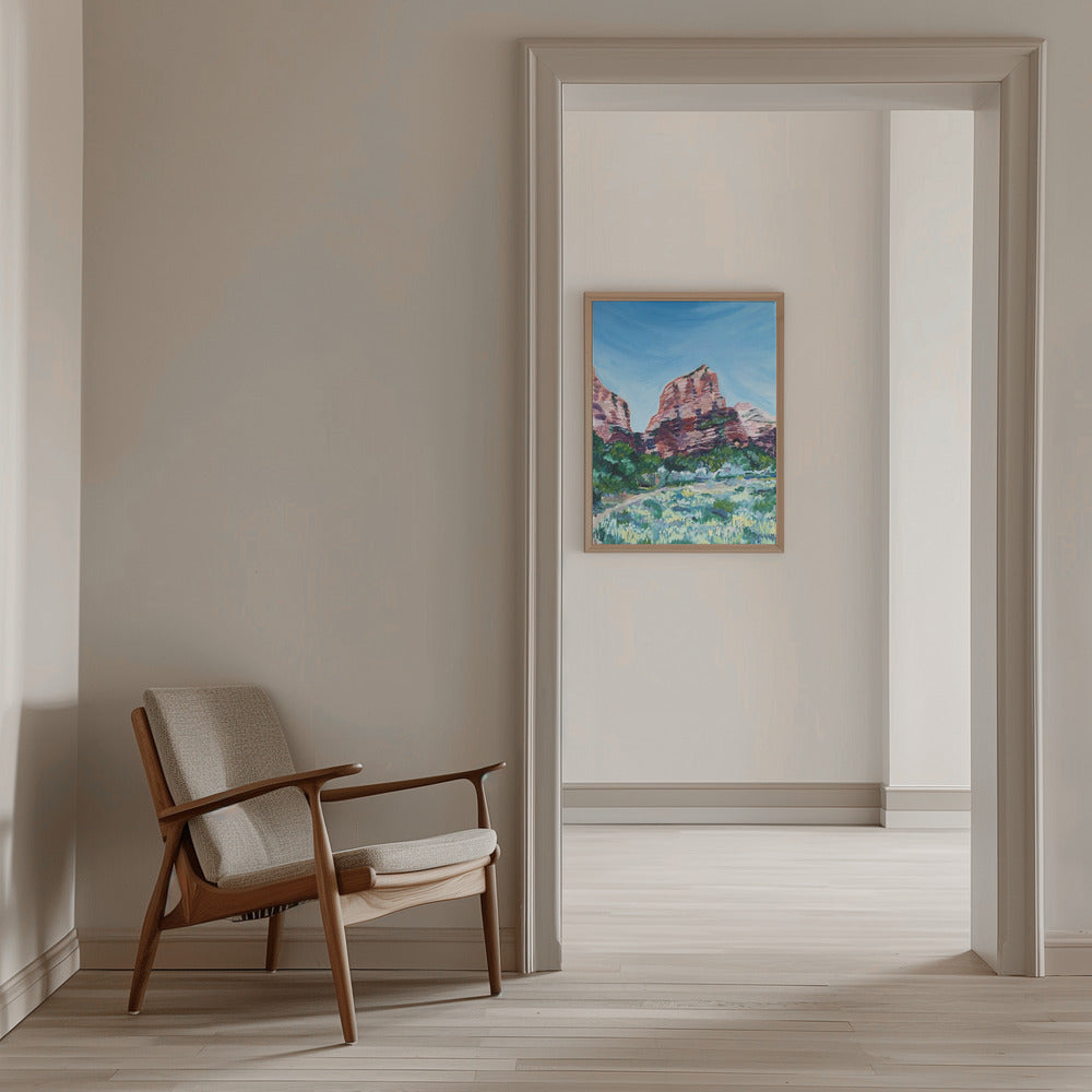Angels Landing - Stretched Canvas, Poster or Fine Art Print I Heart Wall Art