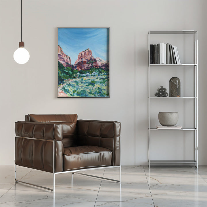 Angels Landing - Stretched Canvas, Poster or Fine Art Print I Heart Wall Art