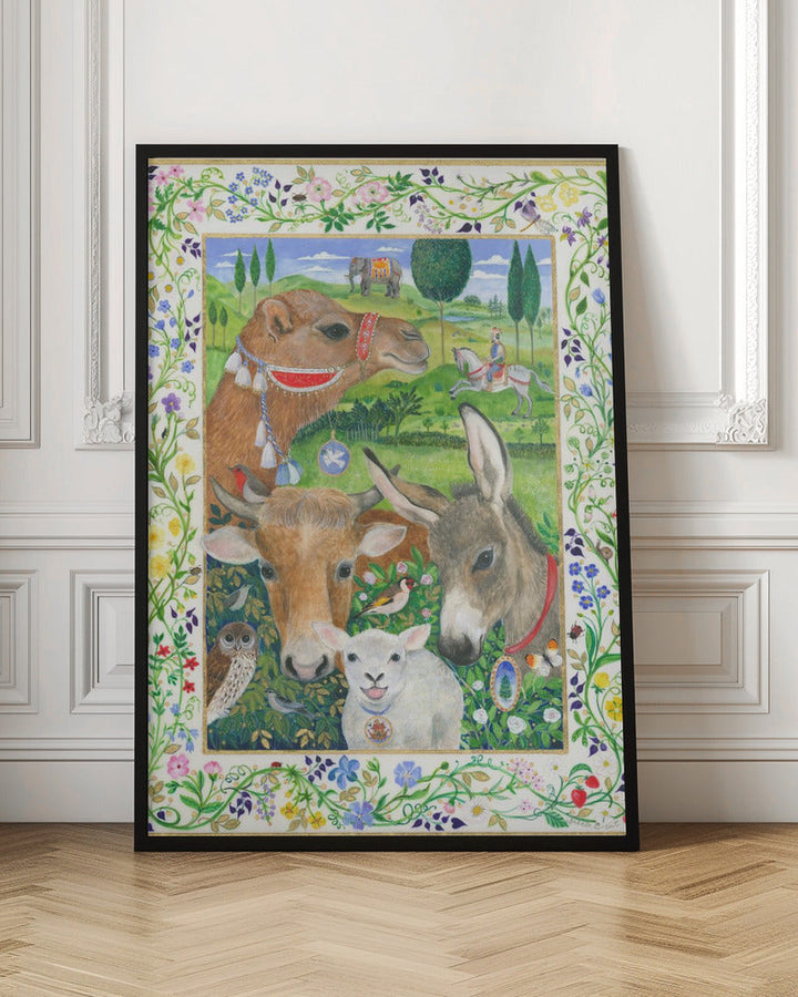 Animals From the Creche - Stretched Canvas, Poster or Fine Art Print I Heart Wall Art