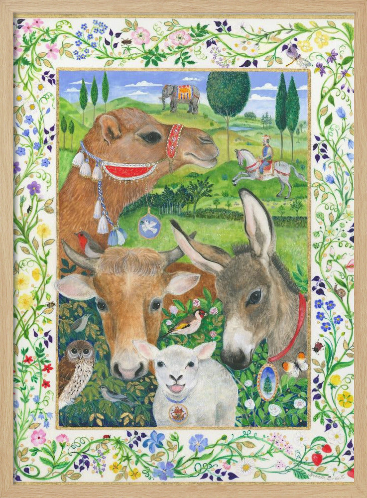 Animals From the Creche - Stretched Canvas, Poster or Fine Art Print I Heart Wall Art