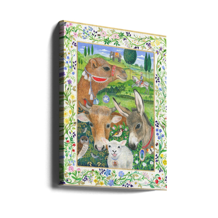 Animals From the Creche - Stretched Canvas, Poster or Fine Art Print I Heart Wall Art