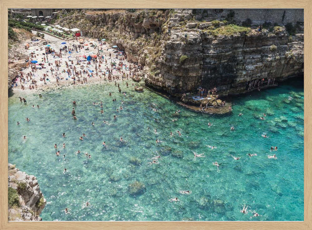 Another day at the Beach in Italy - Stretched Canvas, Poster or Fine Art Print - I Heart Wall Art - Poster Print, Canvas Print or Framed Art Print