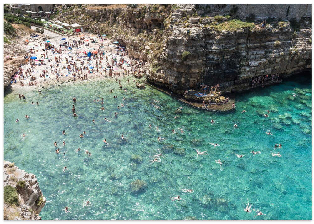 Another day at the Beach in Italy - Stretched Canvas, Poster or Fine Art Print - I Heart Wall Art - Poster Print, Canvas Print or Framed Art Print