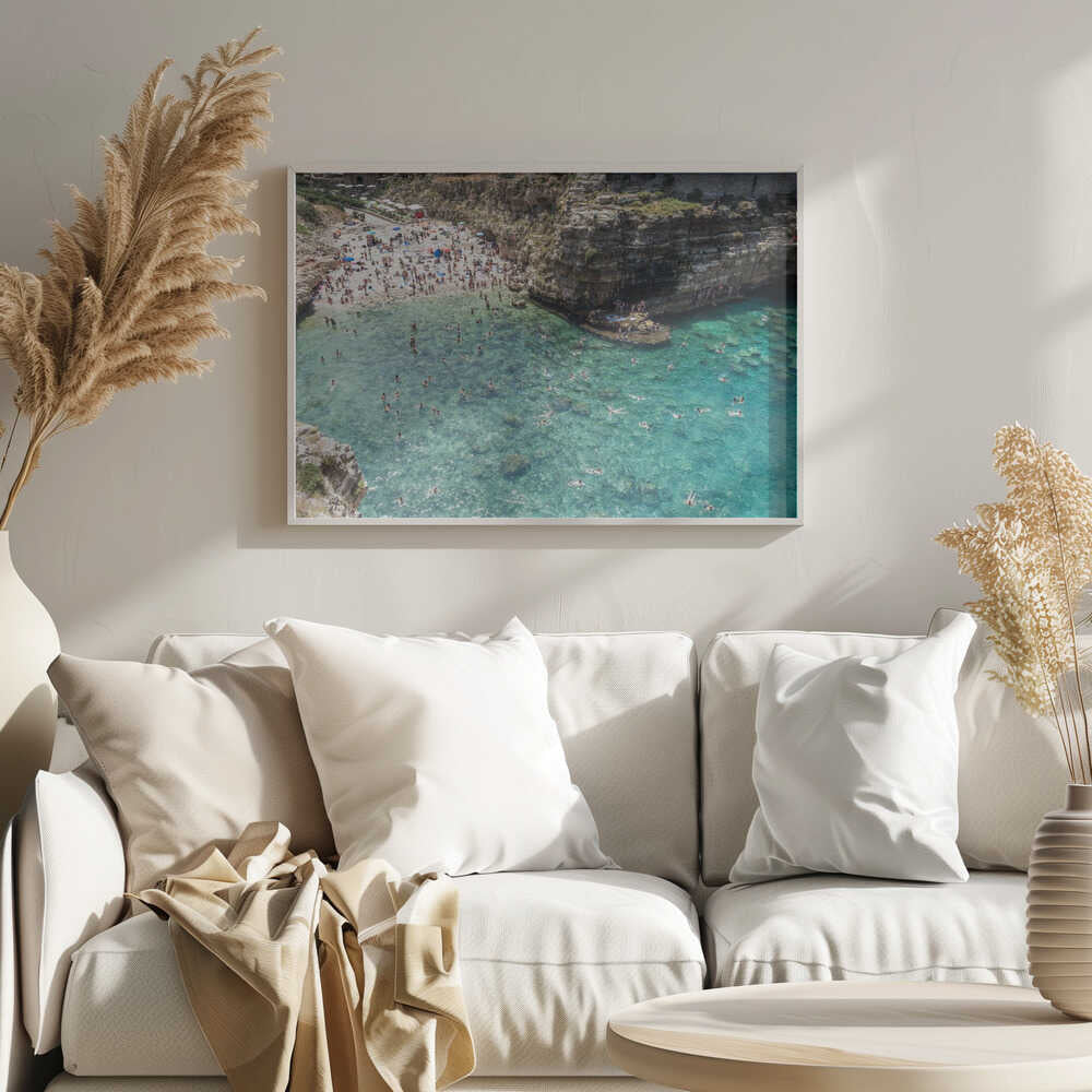 Another day at the Beach in Italy - Stretched Canvas, Poster or Fine Art Print - I Heart Wall Art - Poster Print, Canvas Print or Framed Art Print