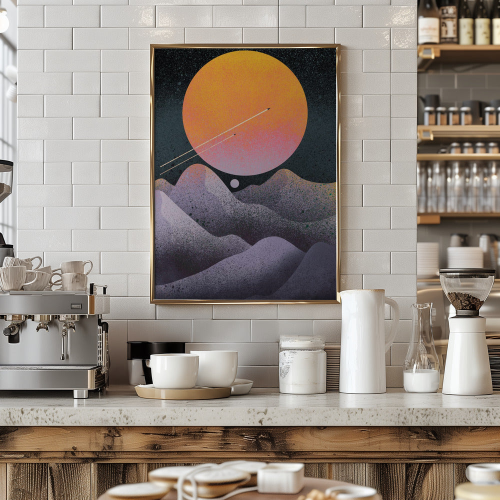 Another Sun Rises - Stretched Canvas, Poster or Fine Art Print I Heart Wall Art