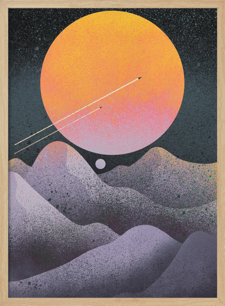 Another Sun Rises - Stretched Canvas, Poster or Fine Art Print I Heart Wall Art