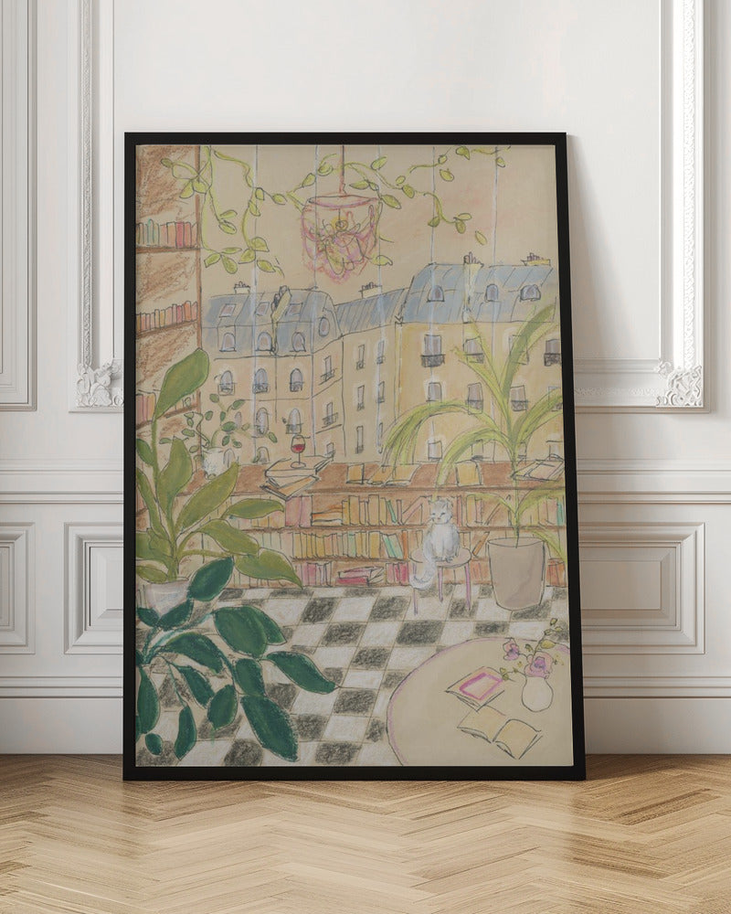 Antique Book Store 70x100 - Stretched Canvas, Poster or Fine Art Print I Heart Wall Art