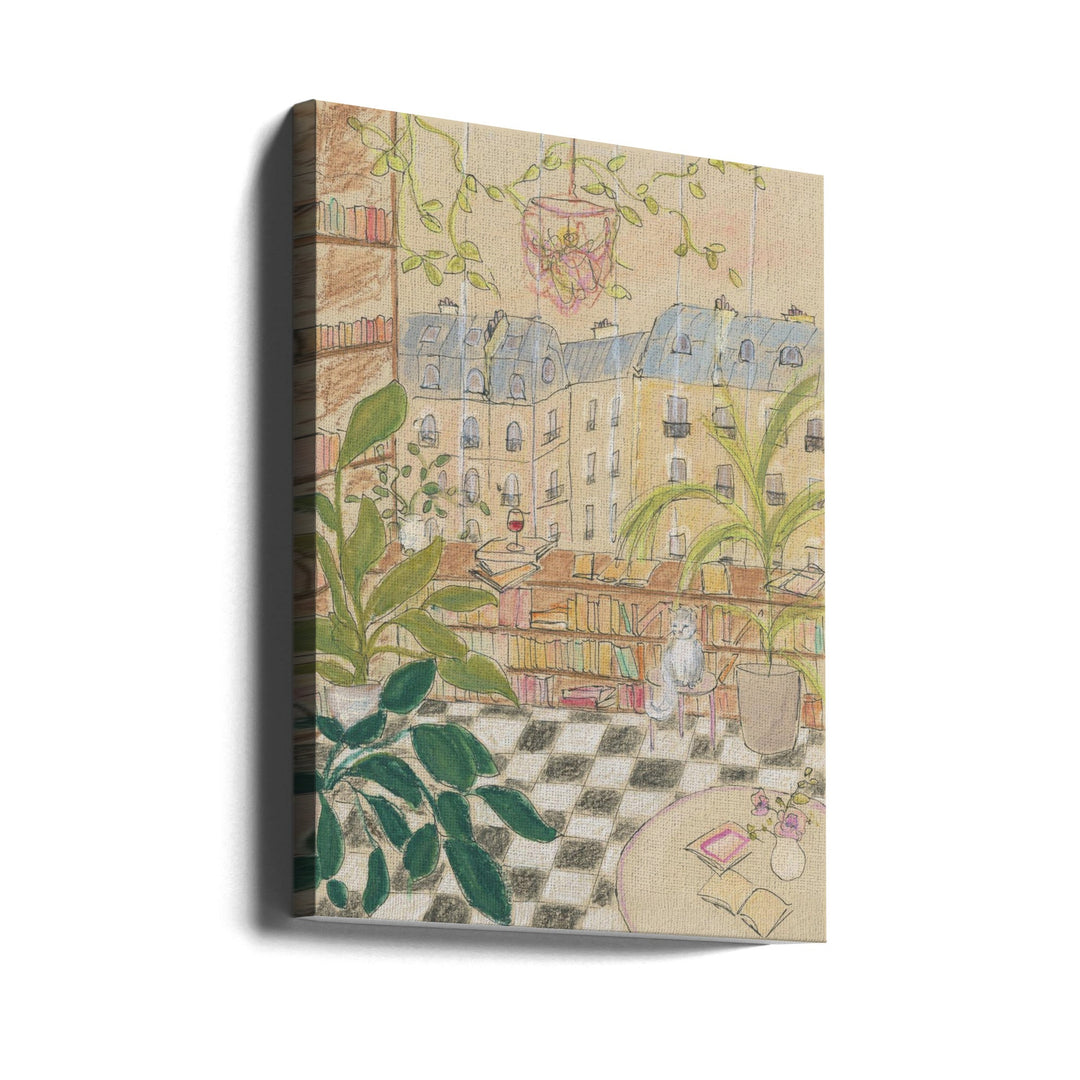 Antique Book Store 70x100 - Stretched Canvas, Poster or Fine Art Print I Heart Wall Art