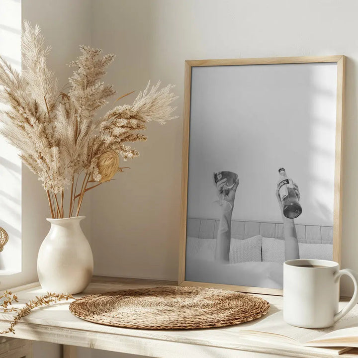 Aperol In Bed Grainy - Stretched Canvas, Poster or Fine Art Print I Heart Wall Art