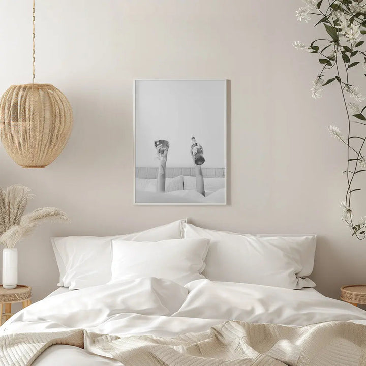 Aperol In Bed Grainy - Stretched Canvas, Poster or Fine Art Print I Heart Wall Art