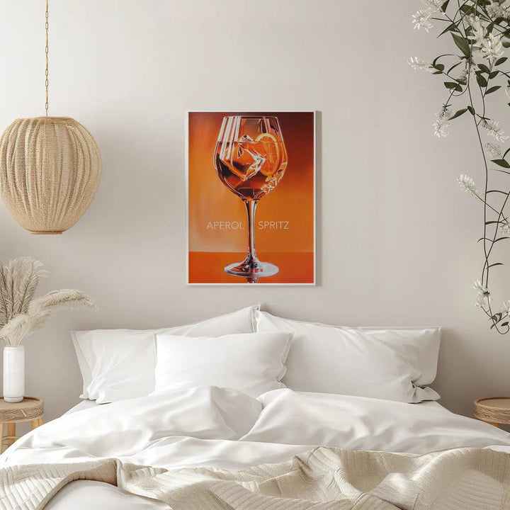 Aperol Spritz Orange - Stretched Canvas, Poster or Fine Art Print I Heart Wall Art