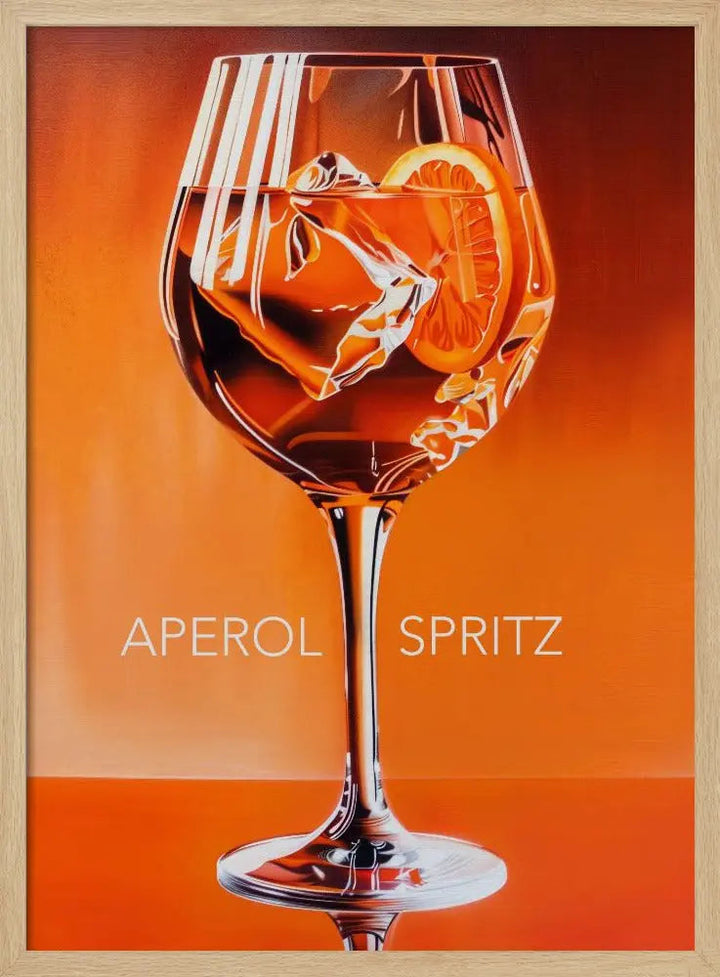 Aperol Spritz Orange - Stretched Canvas, Poster or Fine Art Print I Heart Wall Art