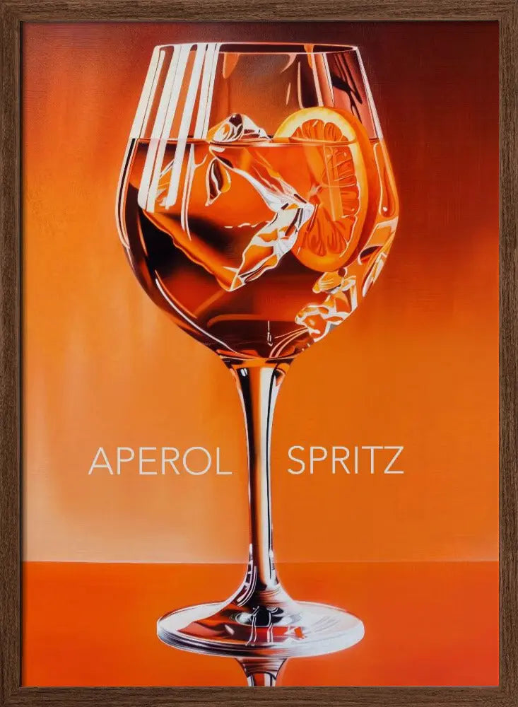 Aperol Spritz Orange - Stretched Canvas, Poster or Fine Art Print I Heart Wall Art