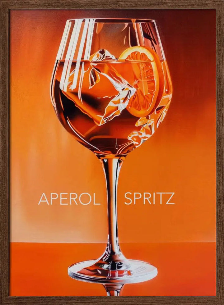 Aperol Spritz Orange - Stretched Canvas, Poster or Fine Art Print I Heart Wall Art