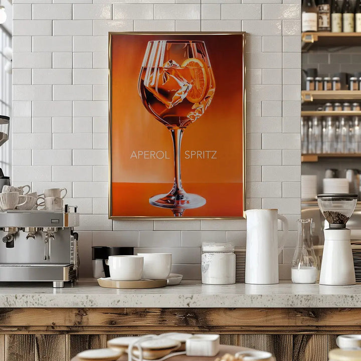 Aperol Spritz Orange - Stretched Canvas, Poster or Fine Art Print I Heart Wall Art