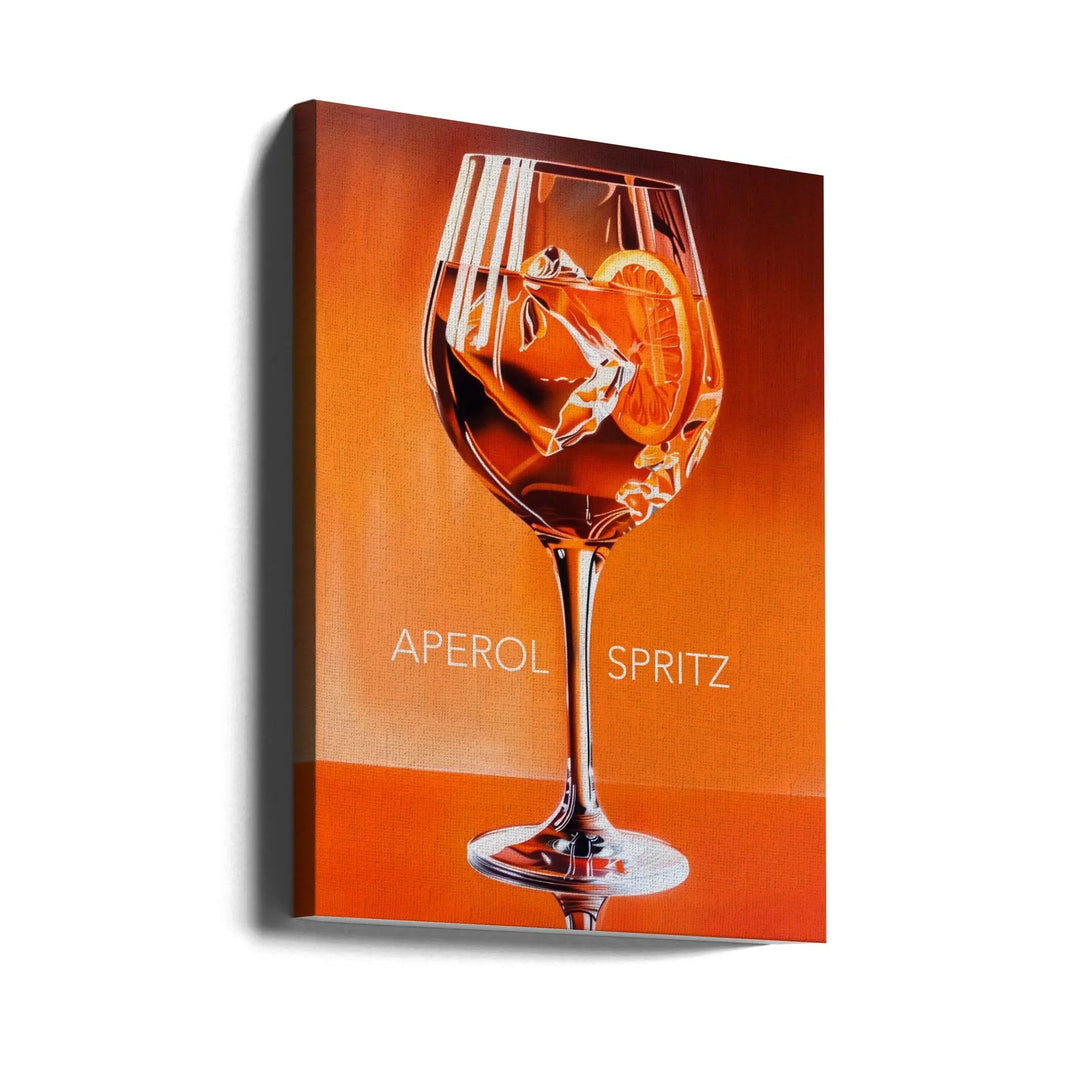 Aperol Spritz Orange - Stretched Canvas, Poster or Fine Art Print I Heart Wall Art