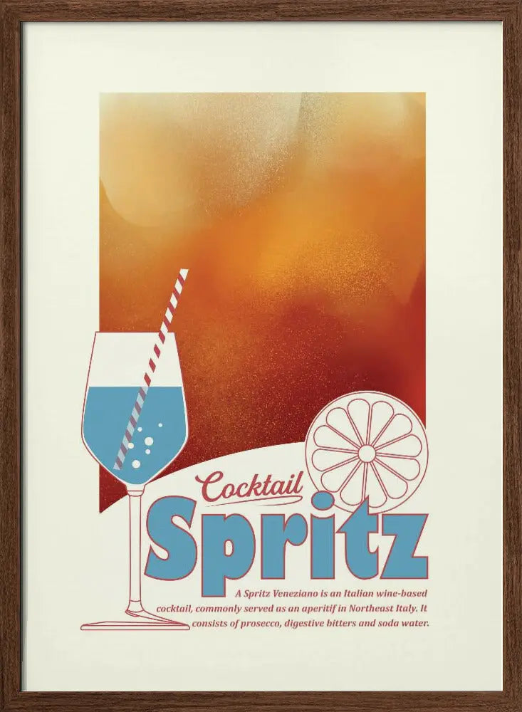 Aperol Spritz print - Stretched Canvas, Poster or Fine Art Print I Heart Wall Art